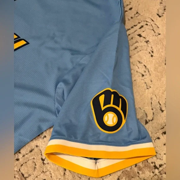 Nike Authentic Milwaukee Brewers City Connect Christian Yelich Jersey Men’s XL - Picture 5 of 8